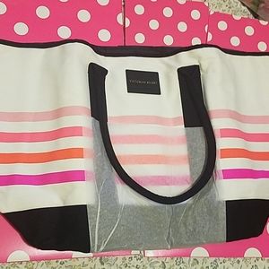 NEW💖 VS Victorias secret striped tote bag